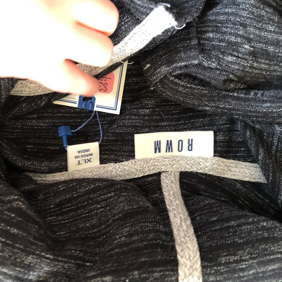 ROWM Hooded Men’s Long Sleeve - Picture 2 of 2